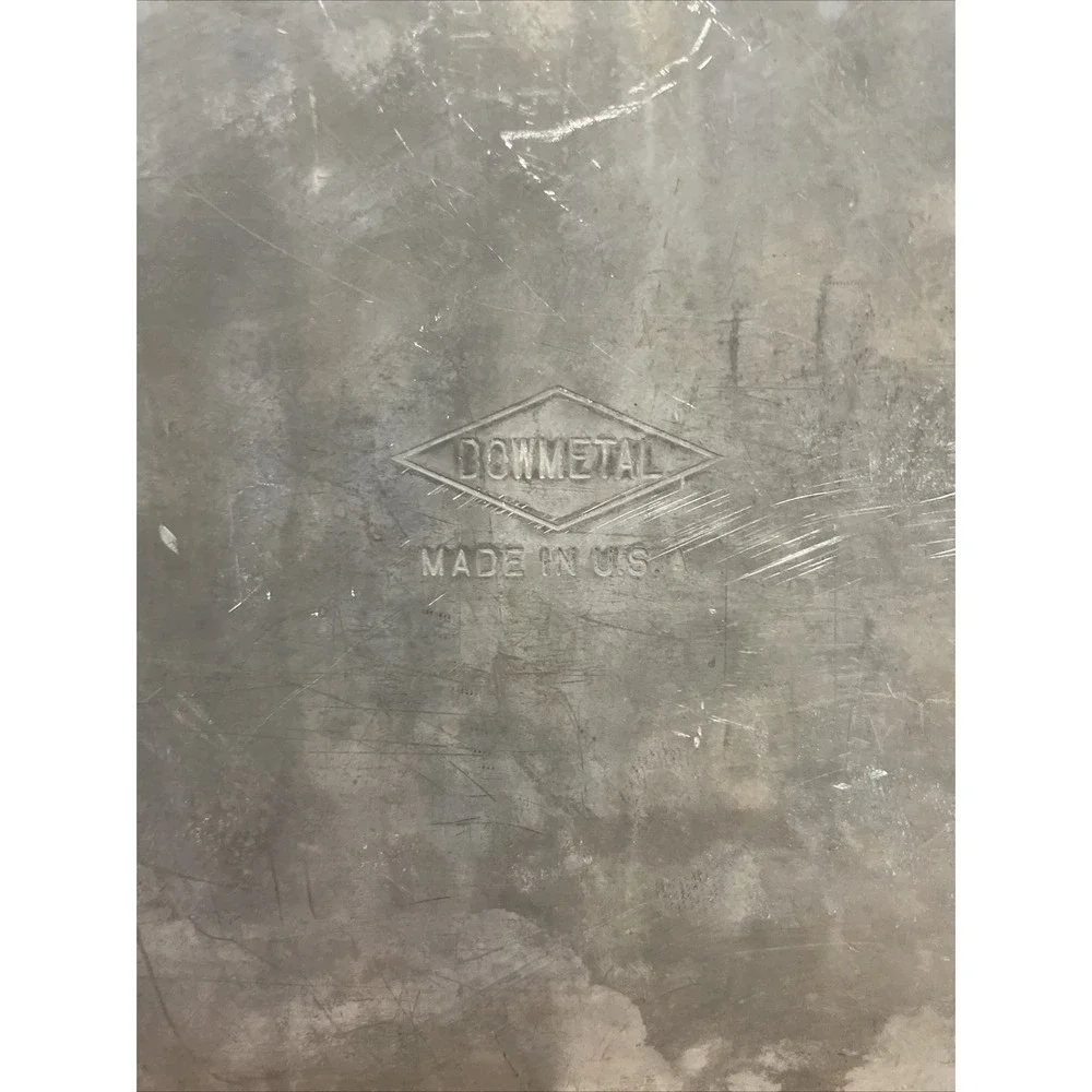 DowMetal Whitelight Magnesium Tray Pancake Griddle Cookie Sheet Pan USA Vintage